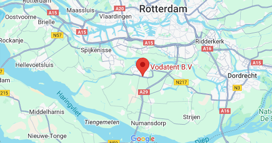Kaart van de locatie in Oud-Beijerland